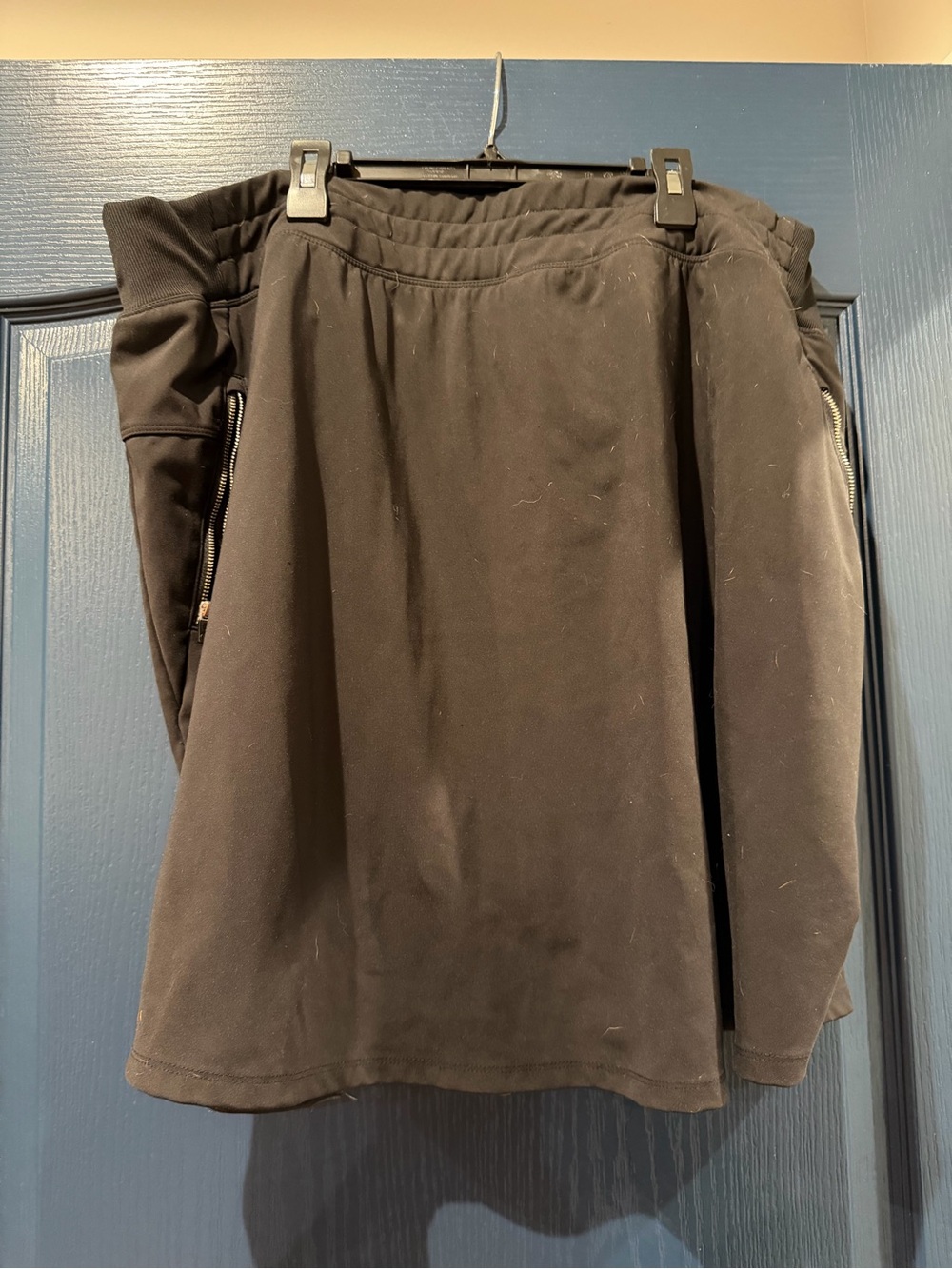 Lane Bryant Black A-Line Skirt with Zip Pockets